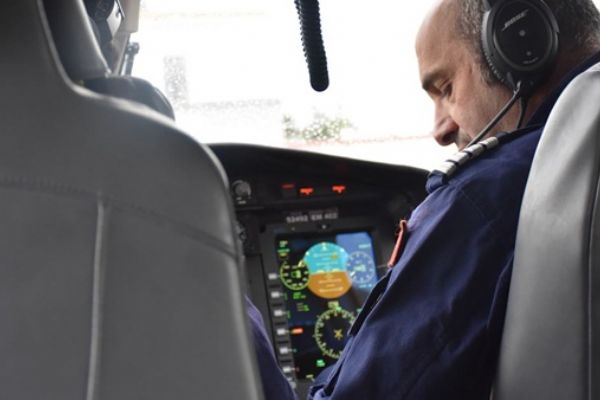 Kural ihlali yapan sürücüler helikopterle denetlendi