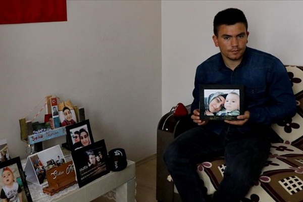 Şehit bebeğin babası: Eşimin ve çocuğumun ruhu şad olsun