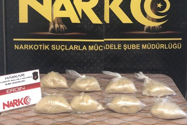 Hakkari'de uyuşturucu operasyonu