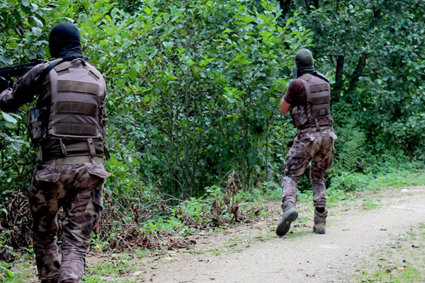 Giresun'daki teröristin yakalanma anı