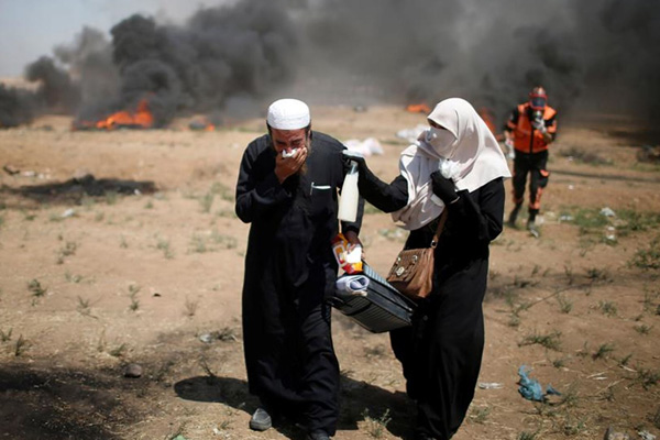 İsrail’den Gazze sınırındaki Filistinlilere müdahale