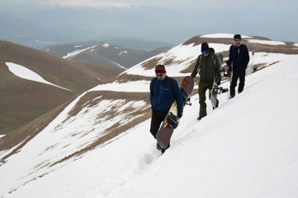 Palandöken'de mayısta kayak keyfi