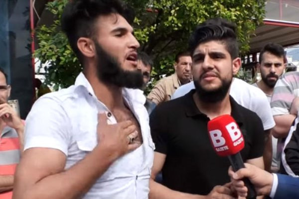 Bursa'da 'benim kafa keseceğim' diyen Suriyeli gencin sözlerinin çarptırıldığı belirtiliyor