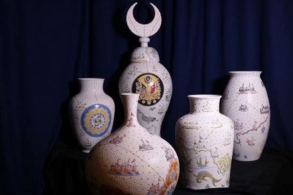 Ustasından çini sanatına 'elmas' dokunuşlar