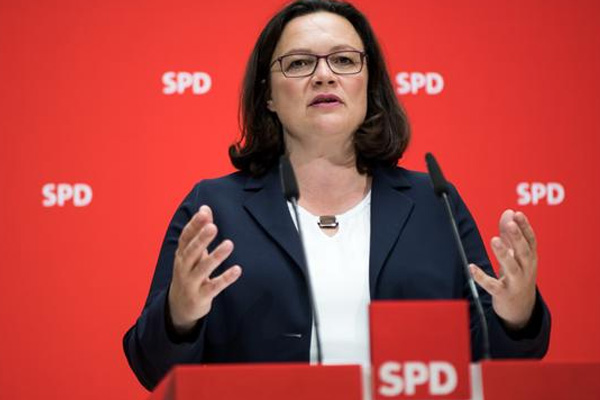 Almanya'da SPD Genel Başkanı Nahles’ten istifa açıklaması