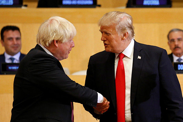 Boris Johnson'dan, Trump'a şok!