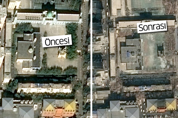 Doğu Türkistan'da Çin'in yıktığı camilerin öncesi ve sonrası görüntülendi