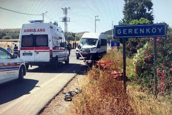Kask takmayan motosikletli hayatını kaybetti