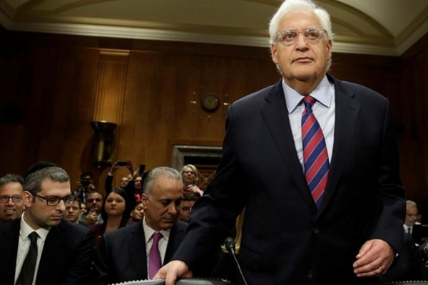 Filistin'den ABD'li Friedman'a tepki: Yahudi yerleşim birimlerinin elçisi