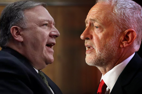 'Pompeo, Corbyn'le mücadelede için Yahudi liderlere söz verdi'