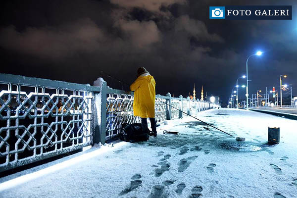 İstanbul'dan kar manzaraları