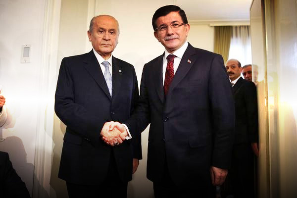 Bahçeli-Davutoğlu görüşmesi sona erdi
