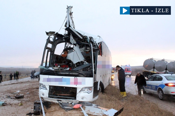 Konya'da feci kaza