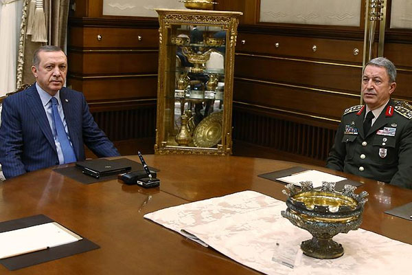 Erdoğan, Orgeneral Akar'ı kabul etti