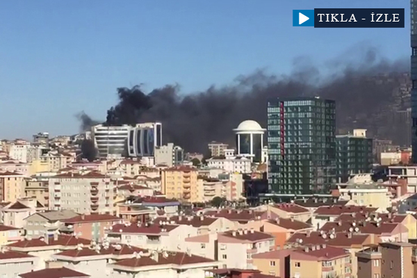İstanbul’da 8 katlı iş merkezinde yangın