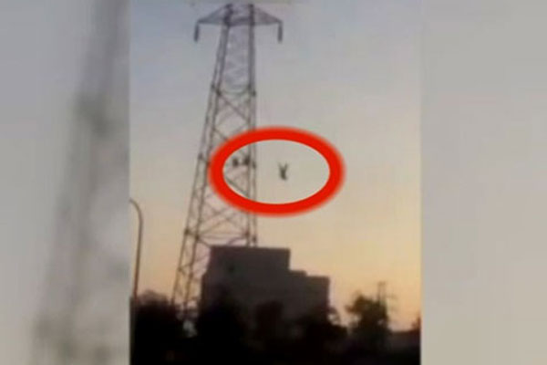 Yüksek gerilim hattında korkunç ölüm