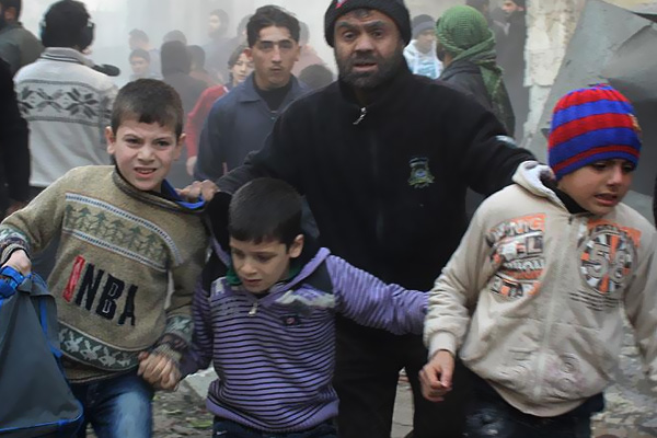 Rusya Halep'te yine çocukları vurdu