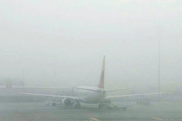 Hava ulaşımına sis engeli