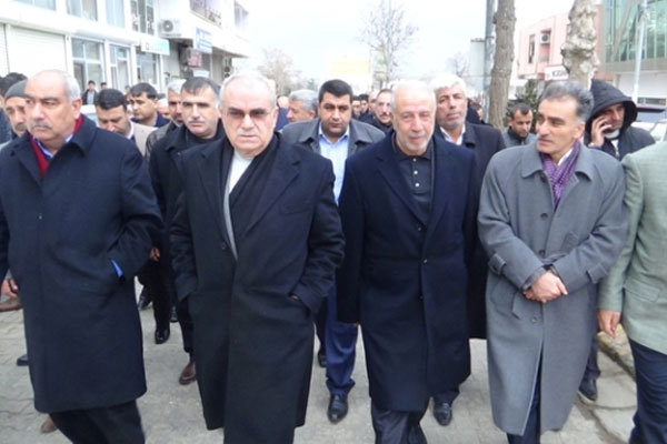 AK Parti Çınar teşkilatından protesto yürüyüşü