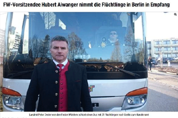 Sığınmacıları toplayıp Merkel'e gönderdi