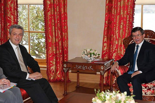 Başbakan Davutoğlu Grandi'yi ağırladı