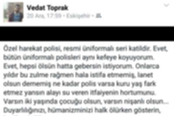 'Polisler gebersin' diyen akademisyen görevden alındı