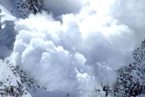 Erzurum'da çığ düştü