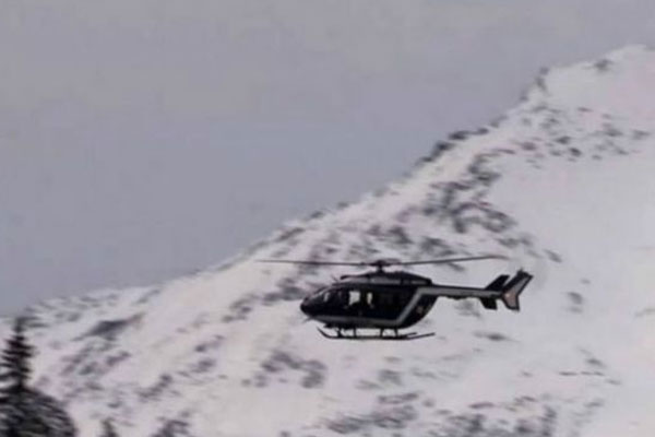 Fransa'da çığ düştü