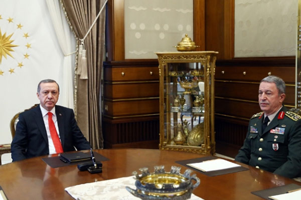 Erdoğan Genelkurmay Başkanını kabul etti