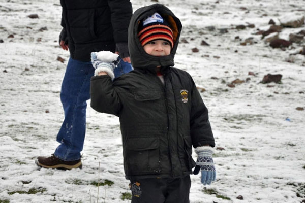 İzmir’de kar çoşkusu