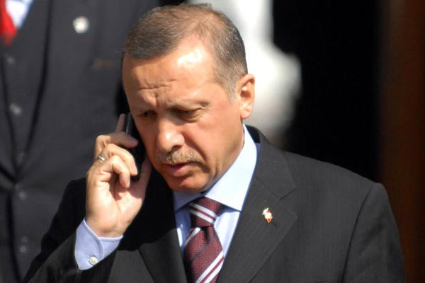 Erdoğan ve Davutoğlu'ndan taziye telefonu