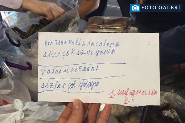 Öğrencilerinden, Sur'daki polis ve askerlere yemek