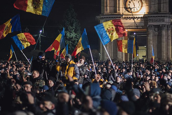 Moldova'da hükümet karşıtı protesto