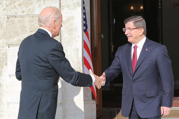 Davutoğlu ile Biden buluştu
