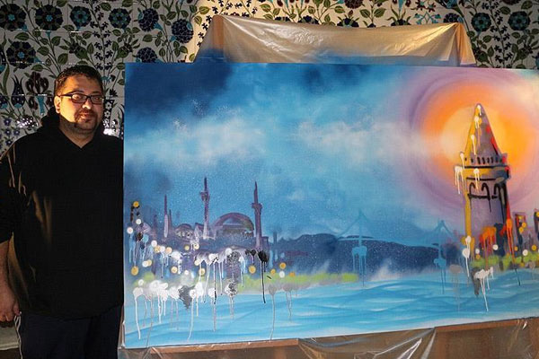 Paris'te İstanbul'u çizdi