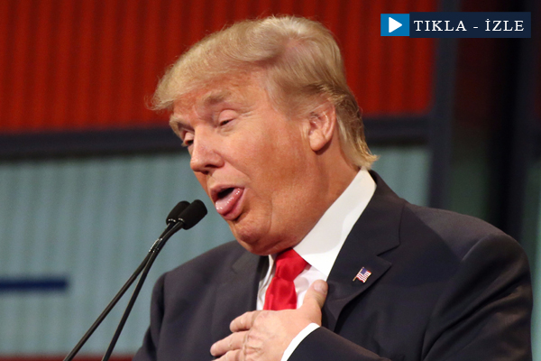 Donald Trump'a domatesli protesto