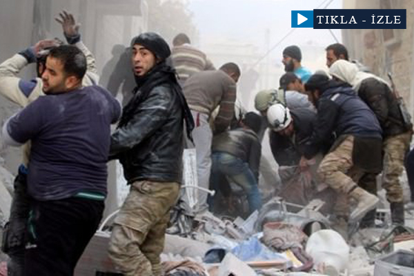 Yine sivillere bomba yağdırdılar