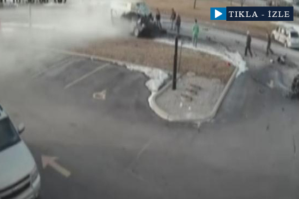 Korkunç kaza kamerada!