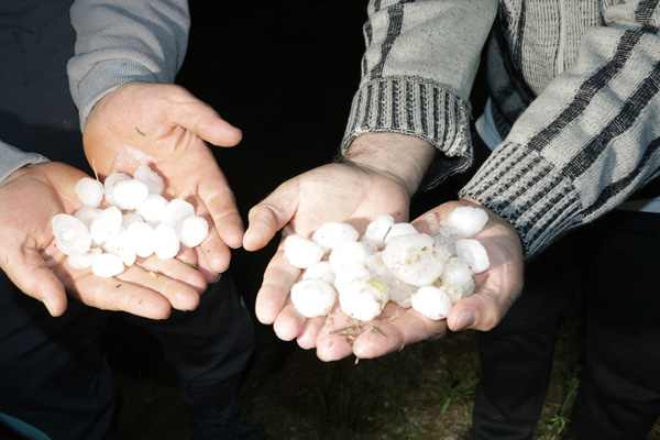 Yozgat'ta dolu ve sel