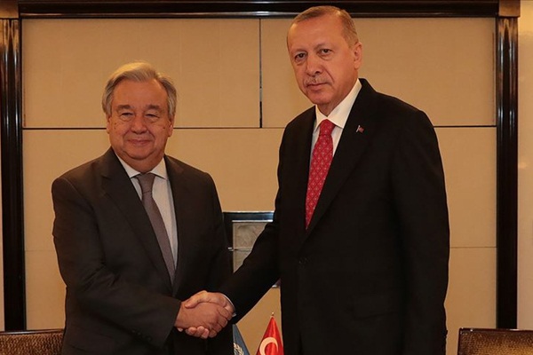Erdoğan ve Guterres telefonda görüştü