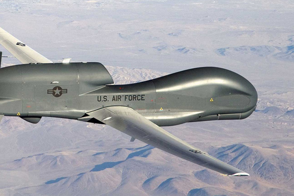 İşte ABD İHA'sının vurulma anının görüntüleri