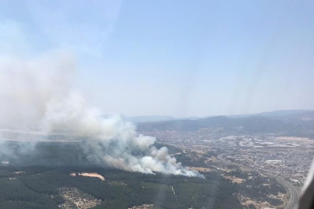 İzmir'in Buca ilçesinde ormanlık alanda yangın çıktı. Rüzgarın da etkisiyle büyüyen yangına 5 helikopter ve 12 arazöz ile müdahale ediliyor. Yangın bölgesine Balıkesir ve Muğla'dan da helikopterlerin sevk edildiği öğrenildi.
