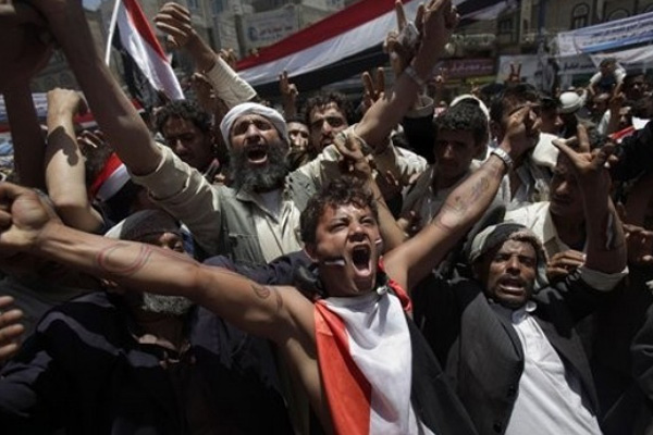 Yemen'de Suudi Arabistan aleyhinde gösteri