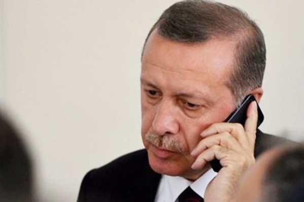 Erdoğan'dan taziye telefonu