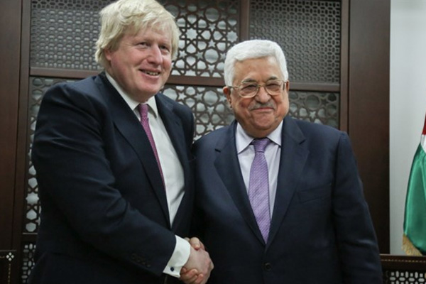 Mahmud Abbas, Boris Johnson ile görüştü