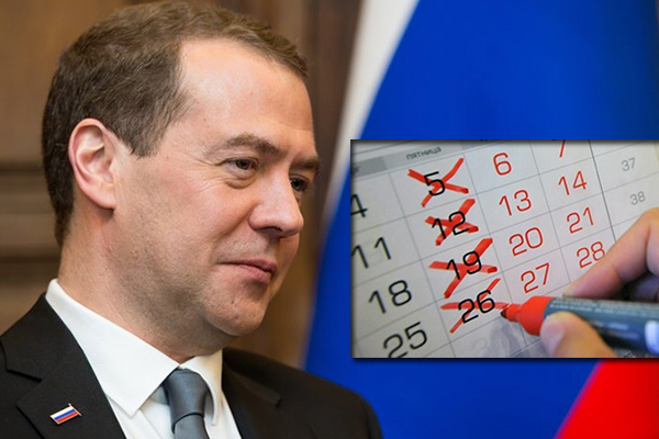 Medvedev’den, haftada 4 gün mesaiye yeşil ışık!