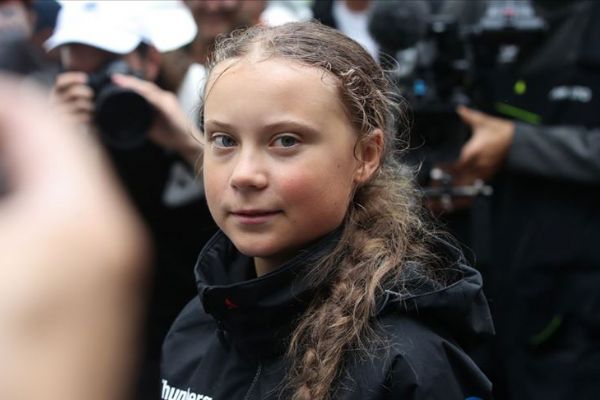 İklim aktivisti Thunberg, BM önünde eylem yaptı