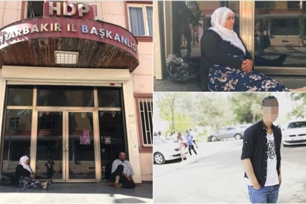 Diyarbakır'da bir anneden daha HDP önünde oturma eylemi