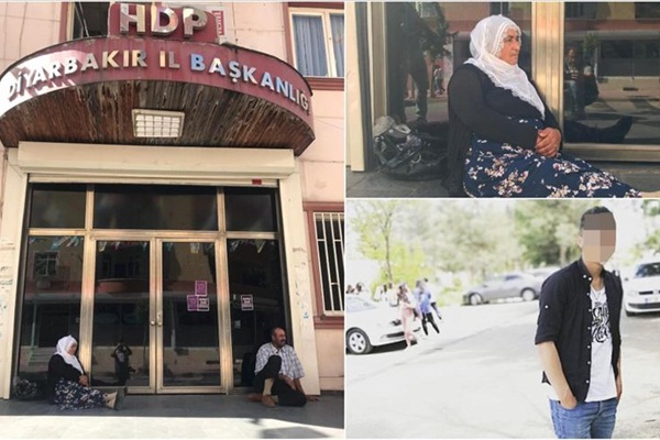 Diyarbakır'da bir anneden daha HDP önünde oturma eylemi