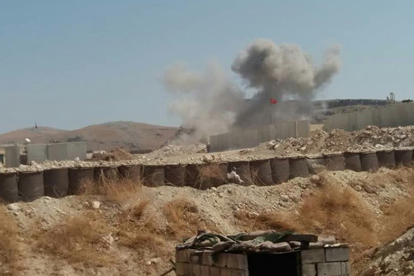 Suriye rejim güçleri, Türk üssü yakınlarına top ateşine tuttu!